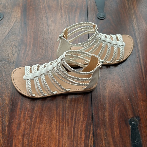 Rachel Zoe Girls White Sandals Size 3 - Picture 7 of 11